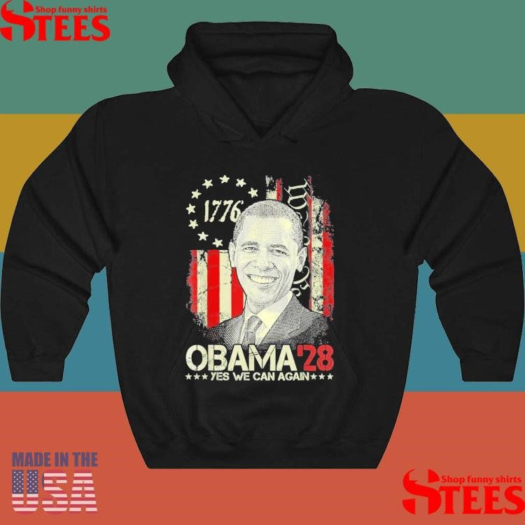 Obama 2028 Yes We Can Deep Statements Vote Obama For President Shirts