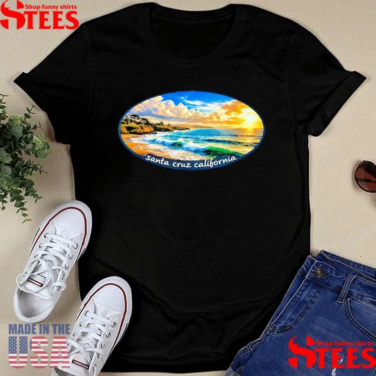 Ocean Coastal Art Santa Cruz California T-shirt