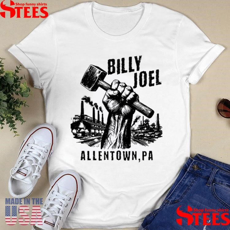 Official Billy Joel Allentown, PA Vintage Gold Shirtss