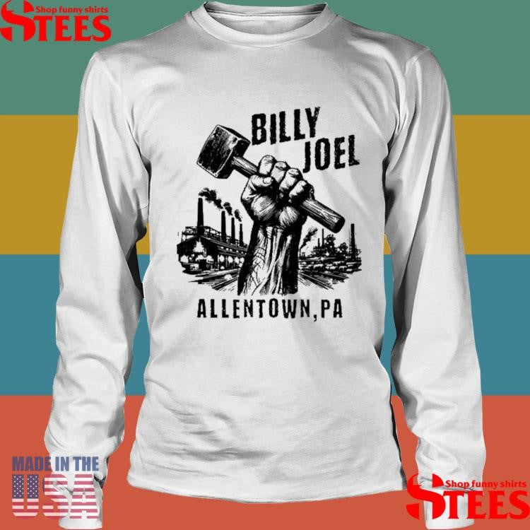 Official Billy Joel Allentown, PA Vintage Gold Shirtss
