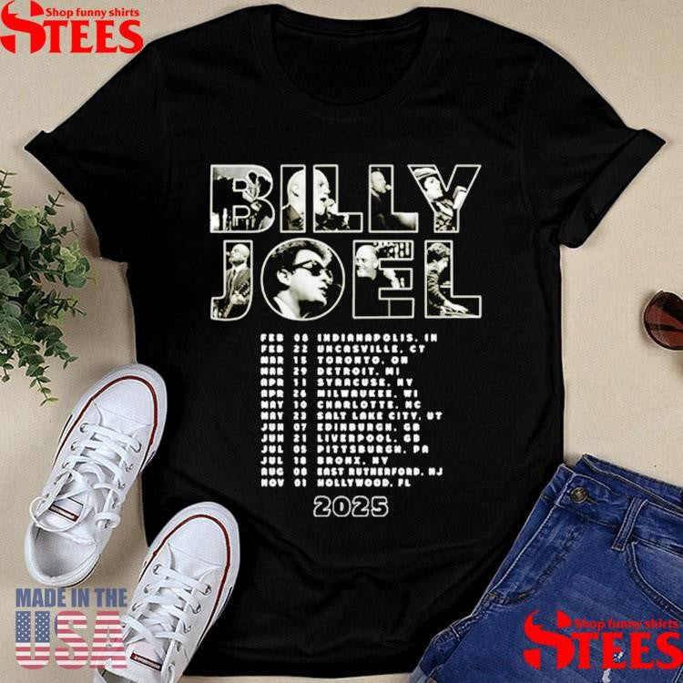 Official Billy Joel In Concert Admat 2025 Itinerary Shirtss