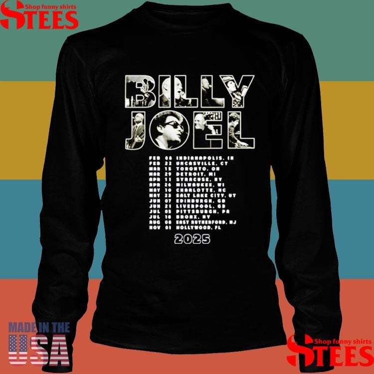 Official Billy Joel In Concert Admat 2025 Itinerary Shirtss
