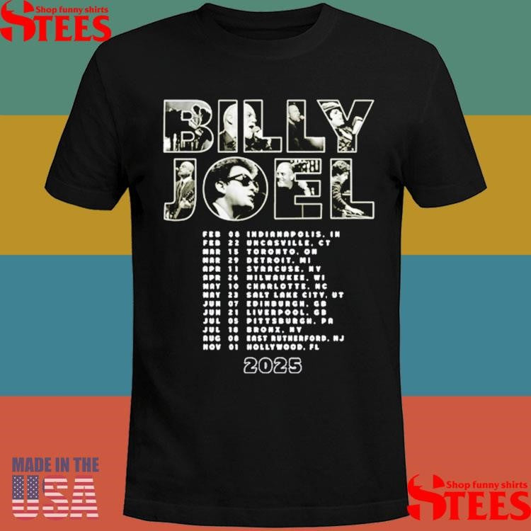 Official Billy Joel In Concert Admat 2025 Itinerary Shirtss