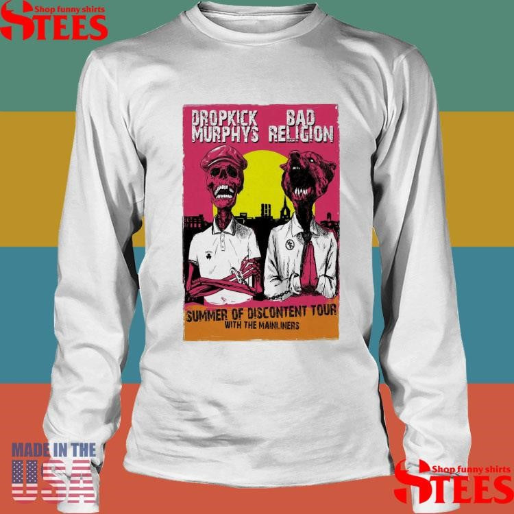 Official Dropkick Murphys And Bad Religion Summer Of Discontent 2025 Shows Shirtss