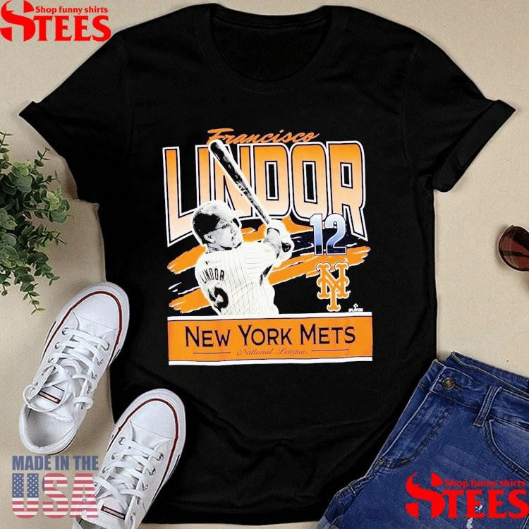 Official Francisco Lindor New York Mets National League Shirtss
