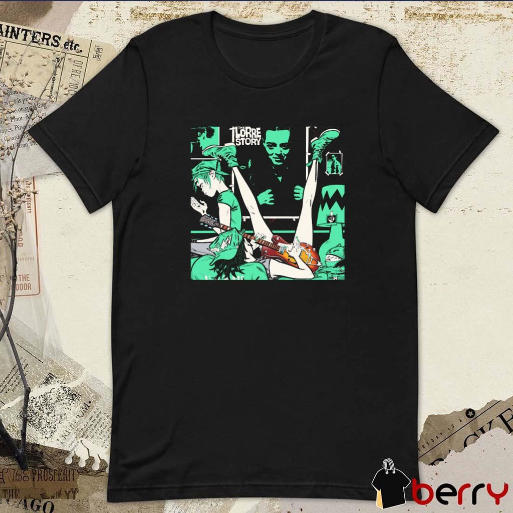 Official Gorillaz 25 Capsule Green Room The Lorre Story t-shirt
