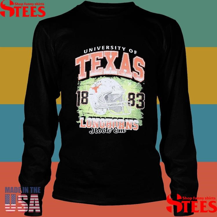 Official University Of Texas Longhorns Hook’ Em 1883 Helmet Shirtss