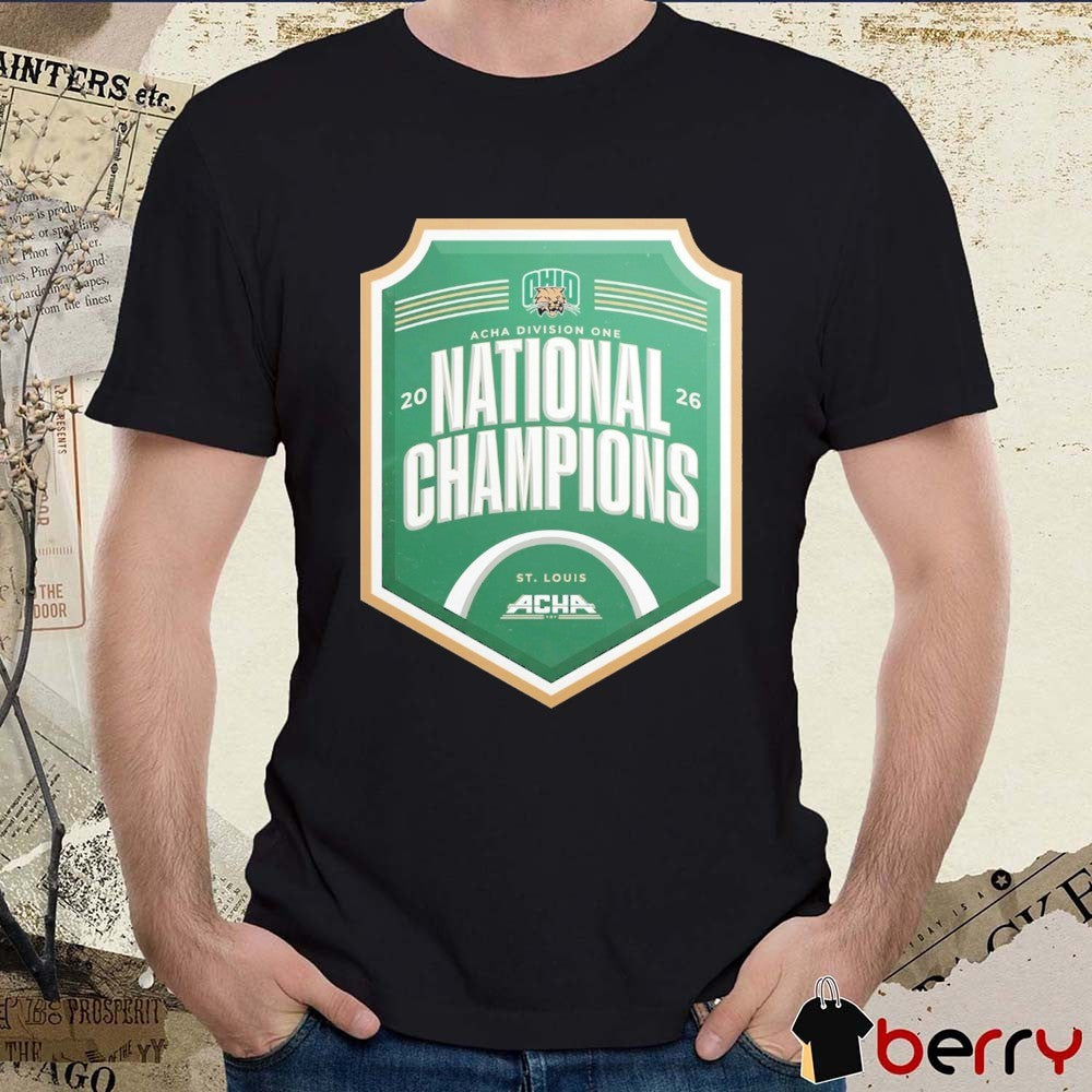 Ohio Bobcats ACHA Division One National Champions 2026 St Louis Logo t-shirt