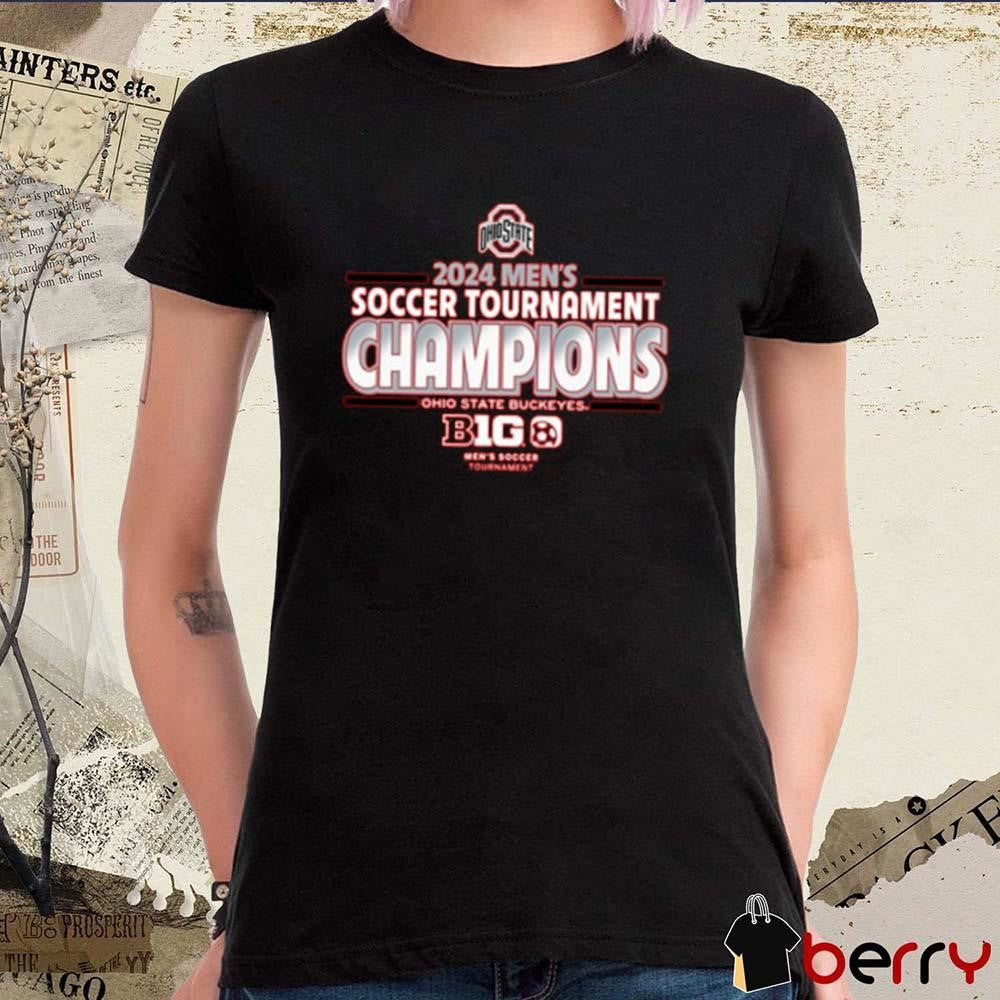 Ohio State Buckeyes 2024 Big Ten Soccer Tournament Champions Men’s Soccer t-shirt