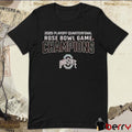 Ohio State Buckeyes 2025 College Football Playoff Quarterfinal Rose Bowl Champions Victory Ahead NCAA t-shirt