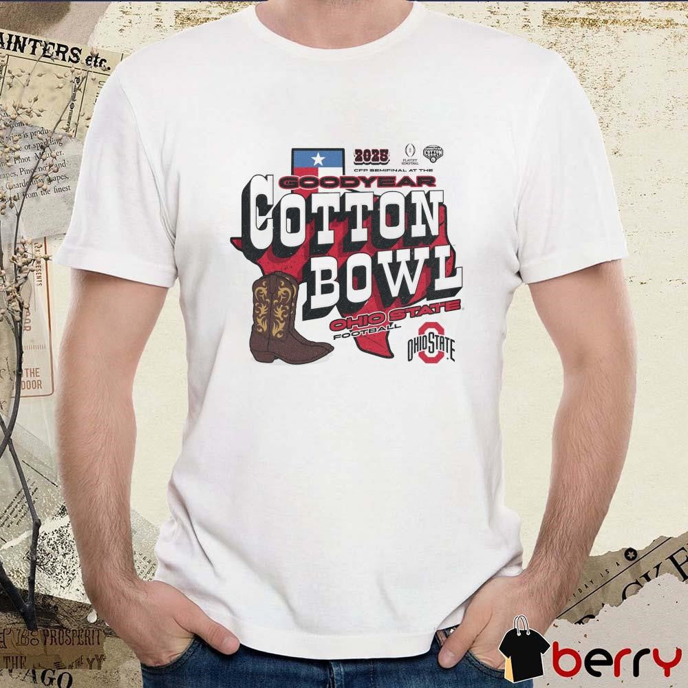 Ohio State Buckeyes 2025 College Football Playoff Semifinal At The Goodyear Cotton Bowl Classic Bound Vintage NCAA t-shirt
