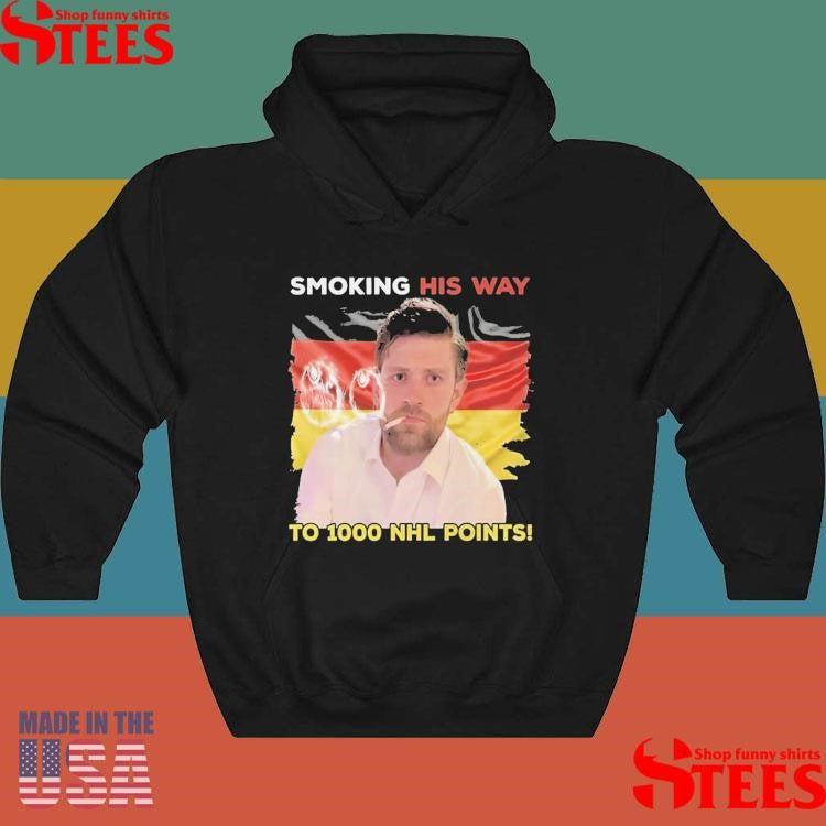 Oilers Leon Draisaitl Smoking His Way To 1000 Points T-shirt