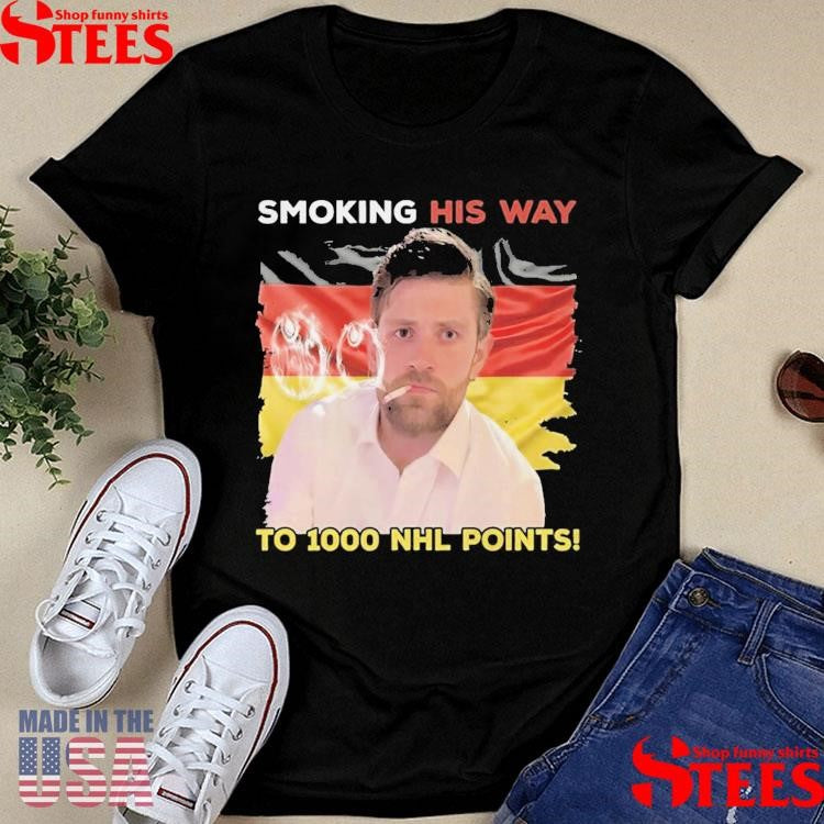 Oilers Leon Draisaitl Smoking His Way To 1000 Points T-shirt