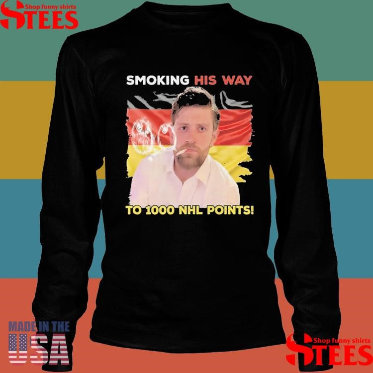 Oilers Leon Draisaitl Smoking His Way To 1000 Points T-shirt