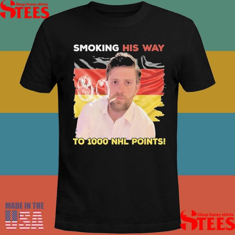 Oilers Leon Draisaitl Smoking His Way To 1000 Points T-shirt