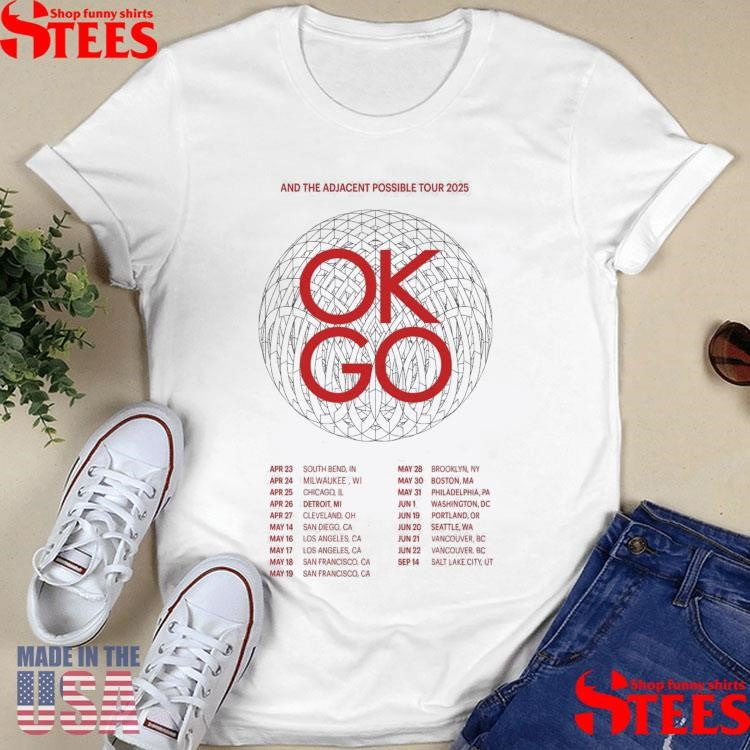 Ok Go And The Adjacent Possible Tour 2025 Dates Shirts
