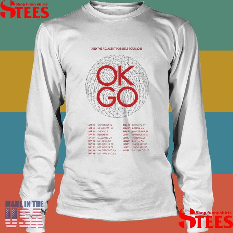 Ok Go And The Adjacent Possible Tour 2025 Dates Shirts