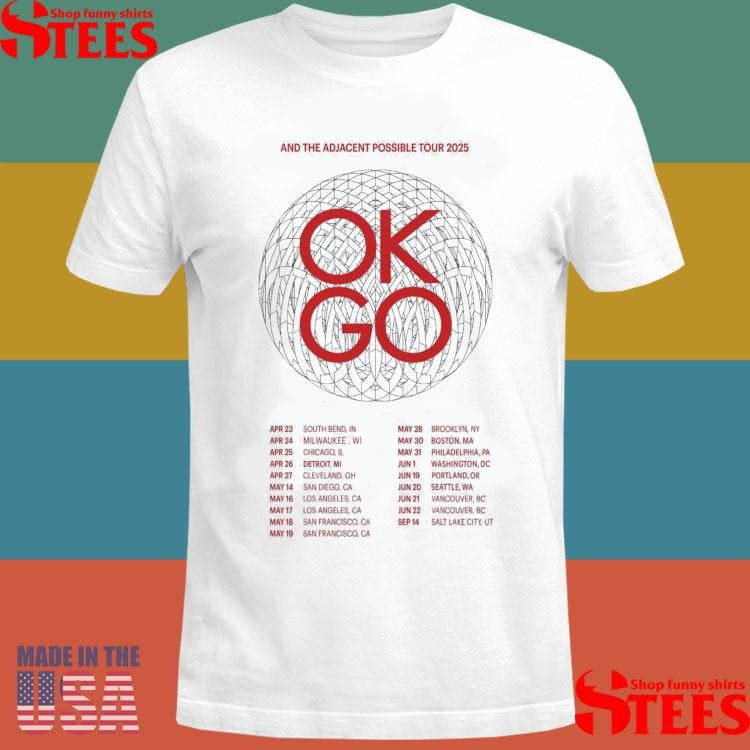 Ok Go And The Adjacent Possible Tour 2025 Dates Shirts