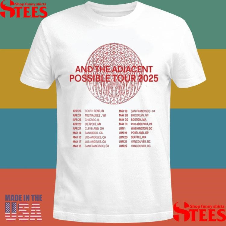 Ok Go Tour 2025 And The Adjacent Possible Tour 2025 Shirts