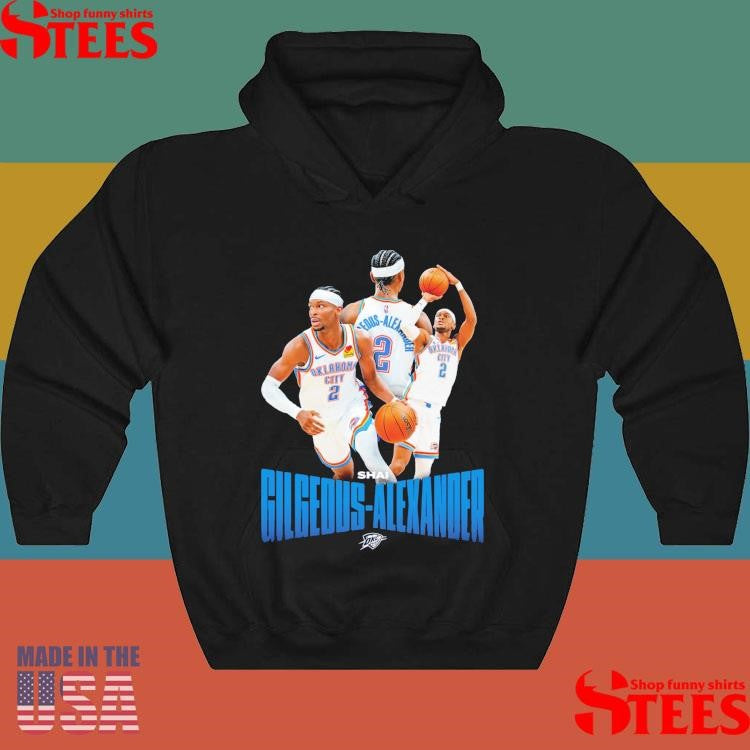 Okc Thunder Shai Gilgeous-alexander Player Nba Shirts