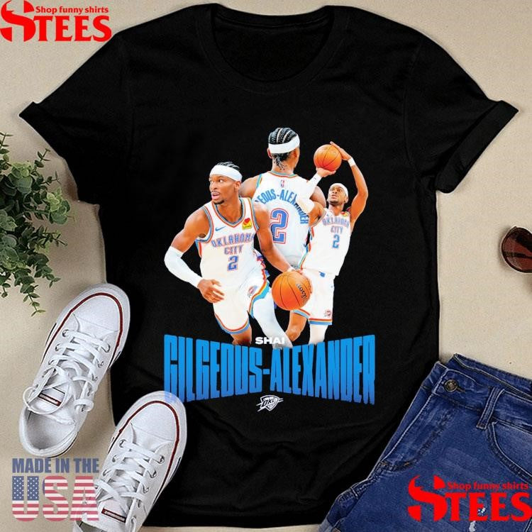 Okc Thunder Shai Gilgeous-alexander Player Nba Shirts