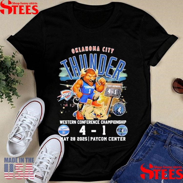 Oklahoma City Thunder 4-1 Minnesota Timberwolves May 28 2025 Shirts