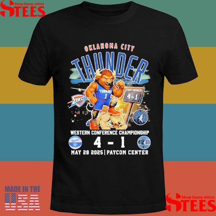 Oklahoma City Thunder 4-1 Minnesota Timberwolves May 28 2025 Shirts