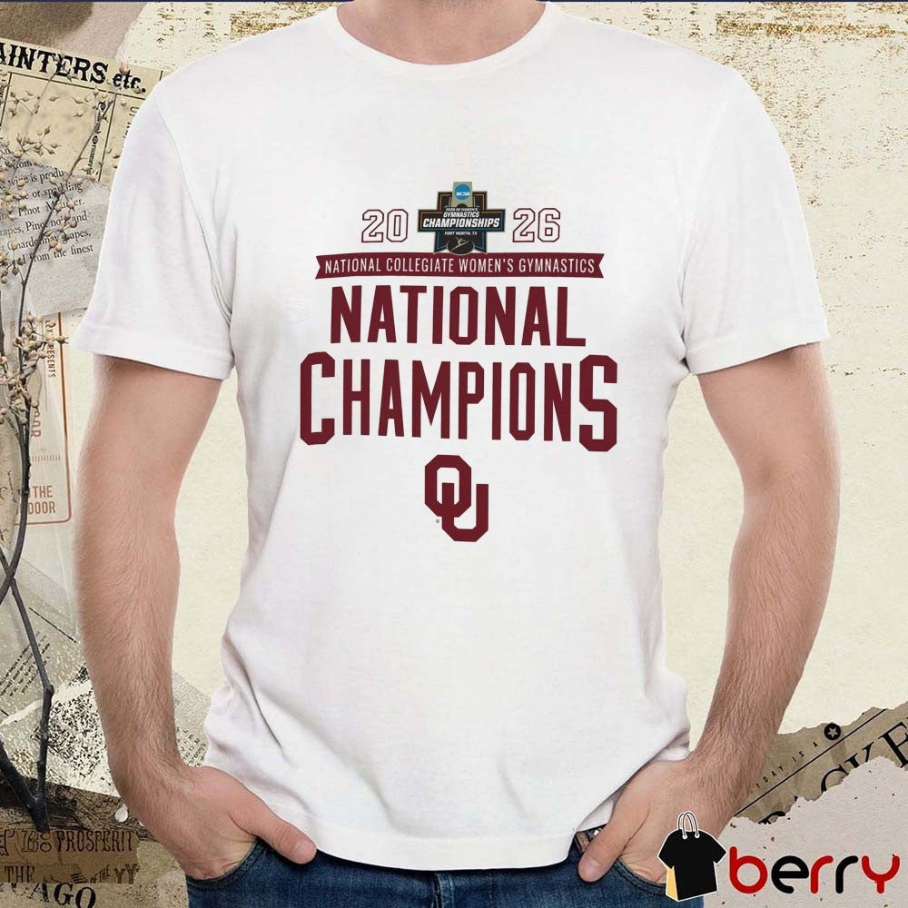 Oklahoma Sooners 2026 NCAA National Collegiate Women’s Gymnastics National Champions t-shirt