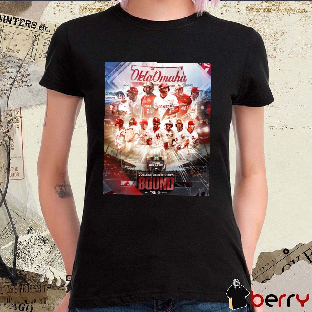 Oklahoma Sooners Baseball OklaOmaha 2026 NCAA Men’s College World Series Bound Poster t-shirt
