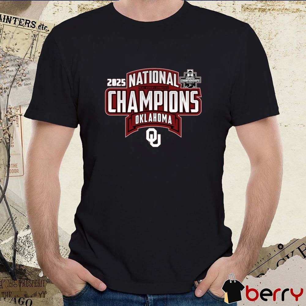 Oklahoma Sooners NCAA Women’s Gymnastics National Champions 2025 t-shirt