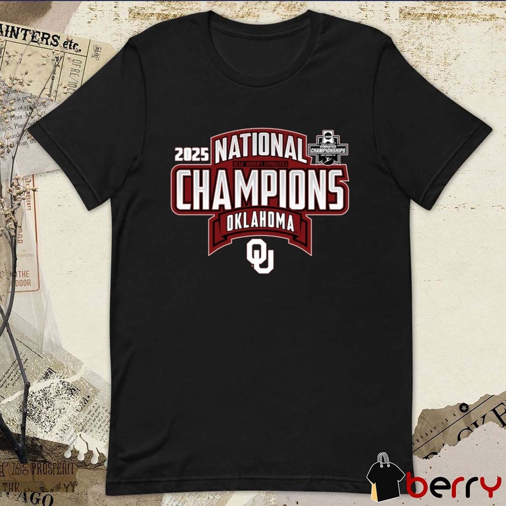 Oklahoma Sooners NCAA Women’s Gymnastics National Champions 2025 t-shirt