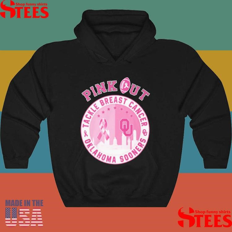 Oklahoma Sooners Pink Out Tackle Breast Cancer Awareness T-shirt