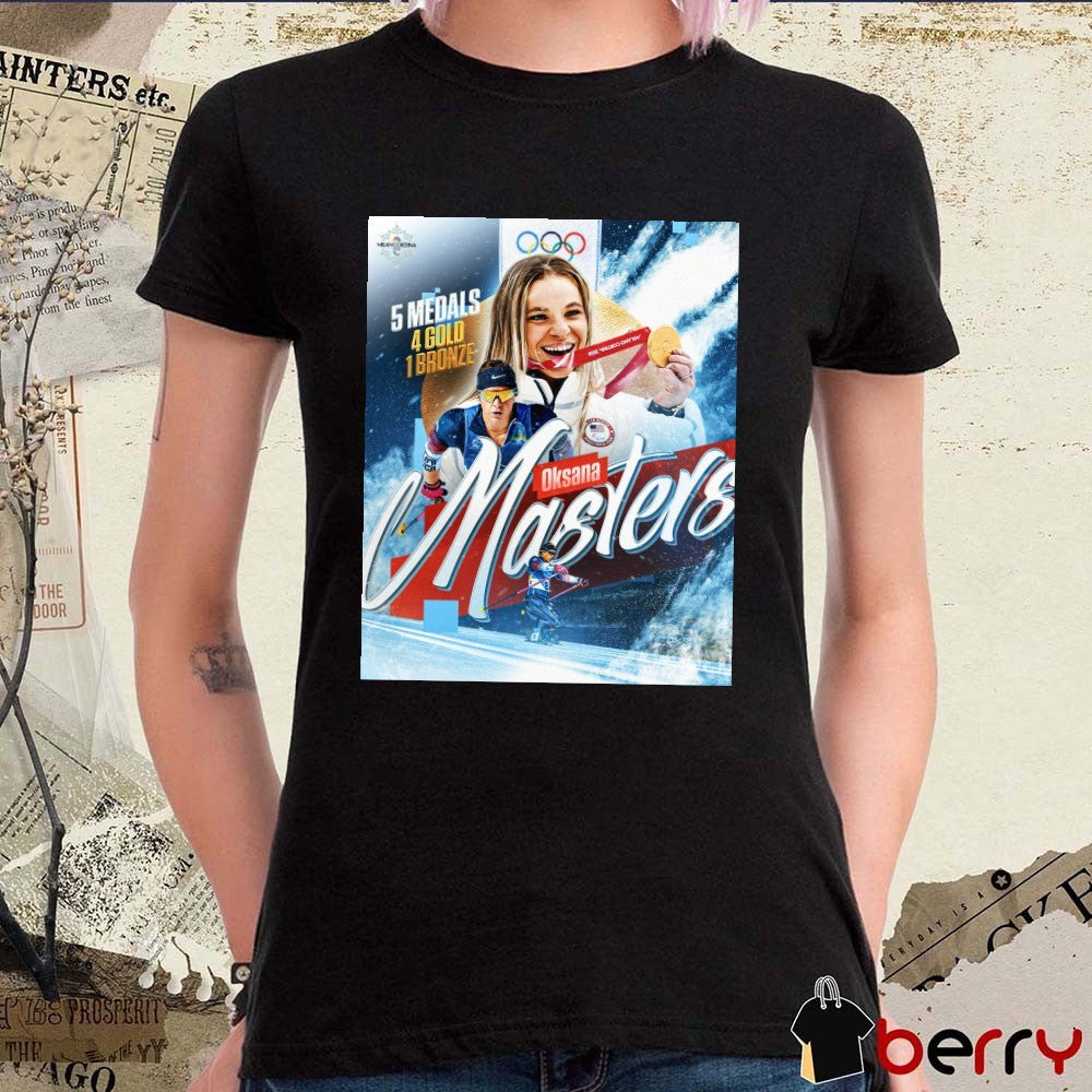Oksana Masters 5 Medals 4 Gold 1 Bronze Winter Paralympics Poster t-shirt