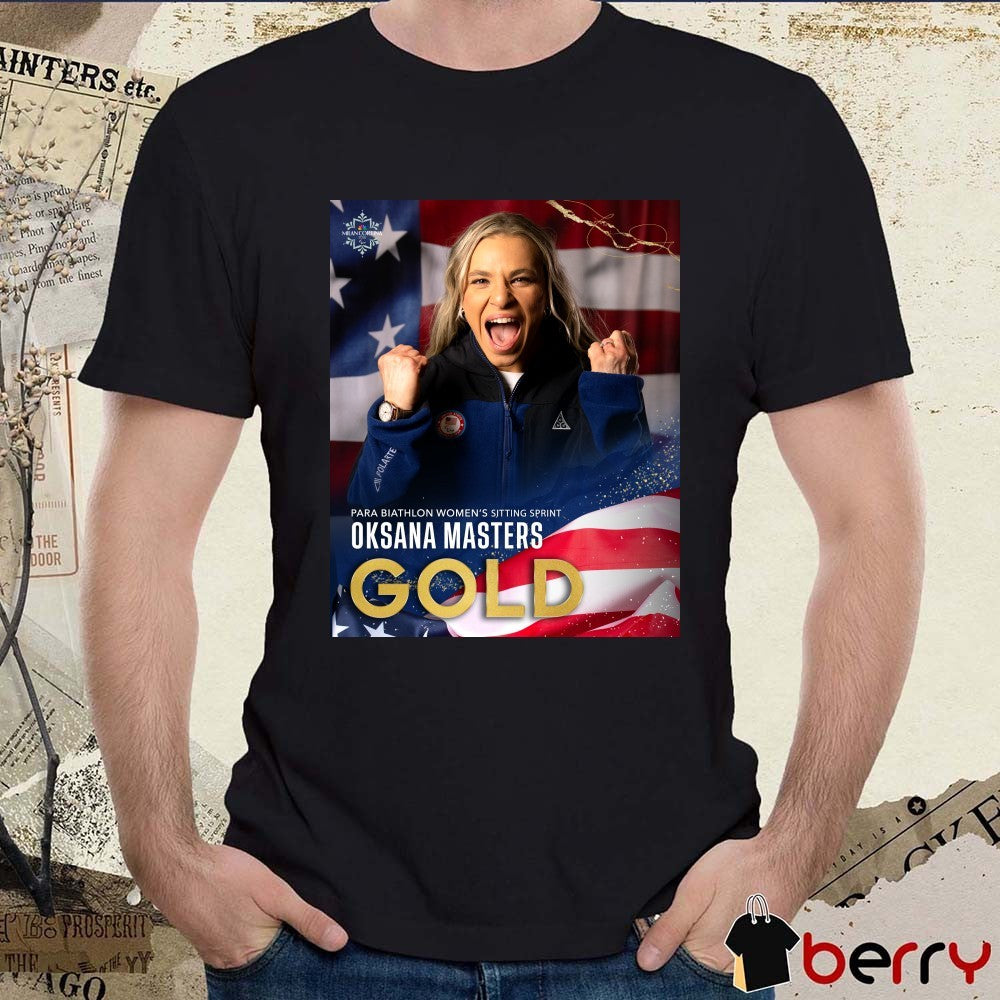 Oksana Masters Gold Medal Para Biathlon Women’s Sitting Sprint Poster t-shirt