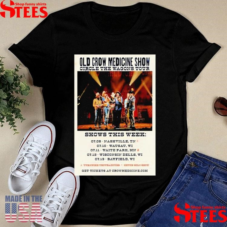 Old Crow Medicine Show Circle The Wagons Tour 2025 T-shirt