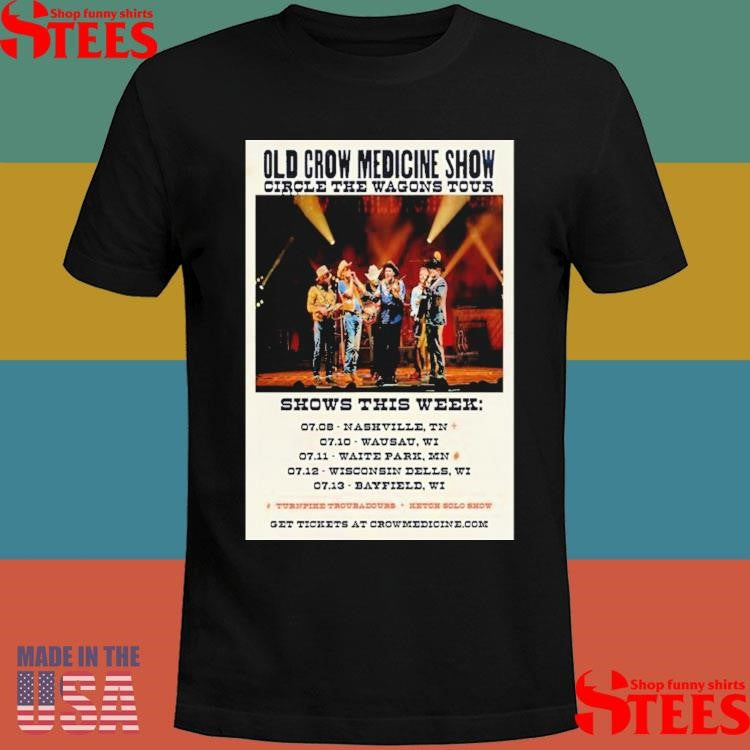 Old Crow Medicine Show Circle The Wagons Tour 2025 T-shirt
