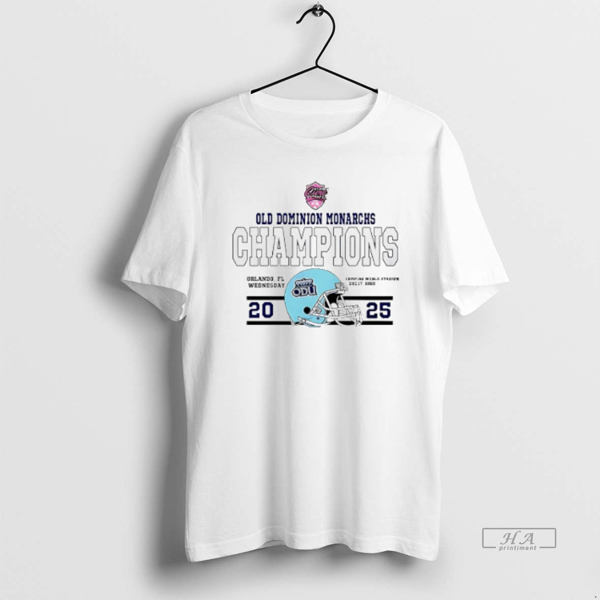 Official Old Dominion Monarchs Football 2025 Cure Bowl Champions Helmet T-Shirts, Hoodie, Sweatshirt | CiraTrend.com