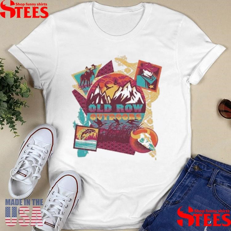 Old Row Outdoors Western Scene T-shirt