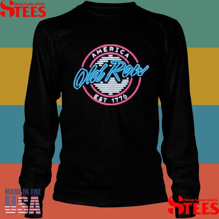 Old Row Usa Neon Circle Logo T-shirt