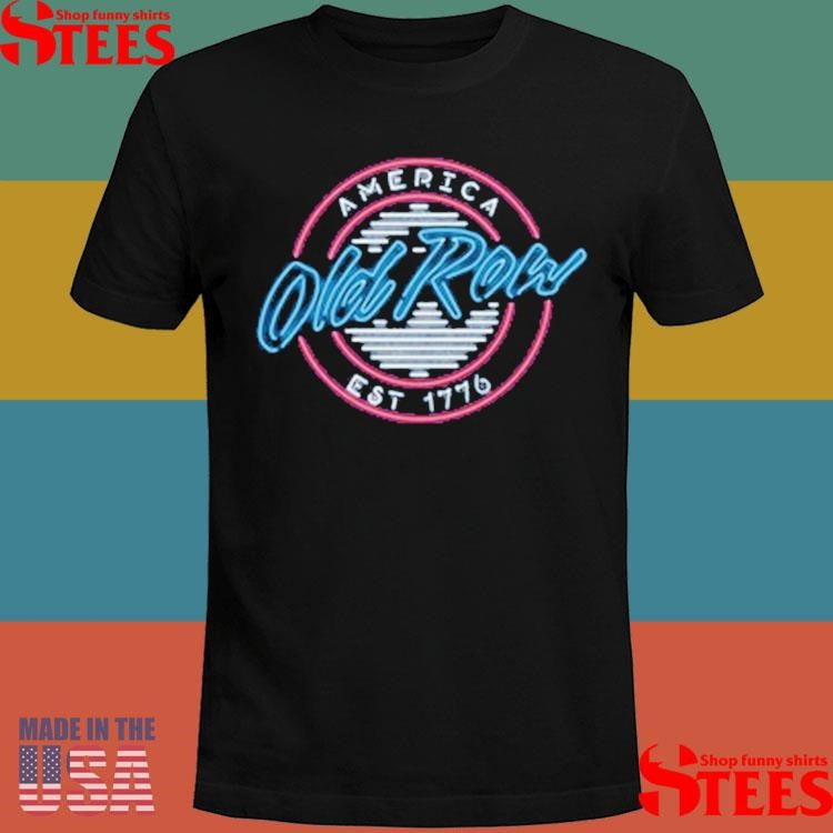 Old Row Usa Neon Circle Logo T-shirt