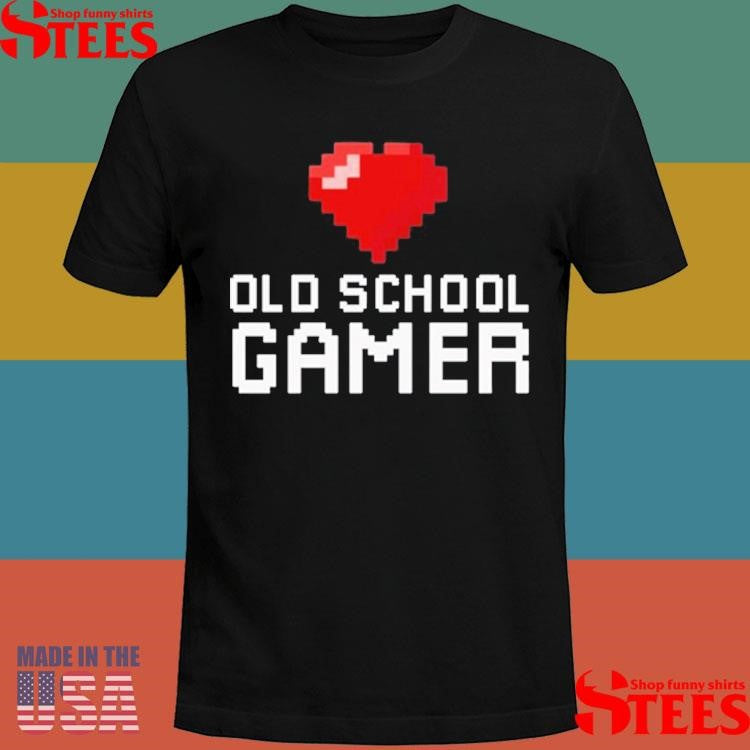 Old School Gamer Heart T-shirt