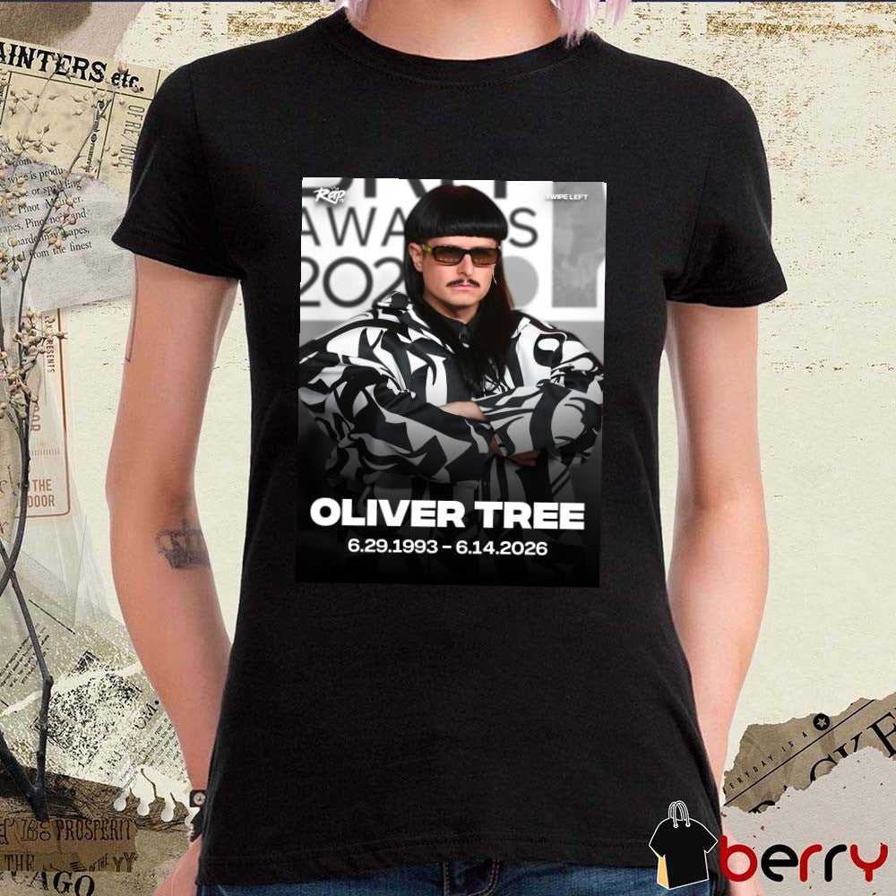 Oliver Tree June 29 1993 – June 14 2026 RapTV Poster t-shirt