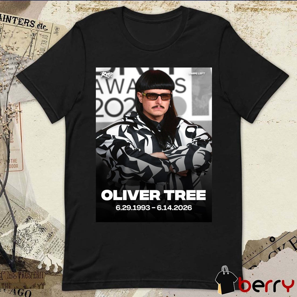 Oliver Tree June 29 1993 – June 14 2026 RapTV Poster t-shirt