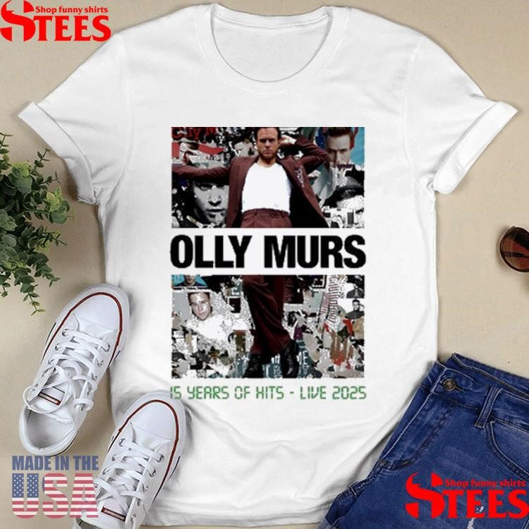 Olly Murs 15 Years Of Hits Live 2025 Shirts