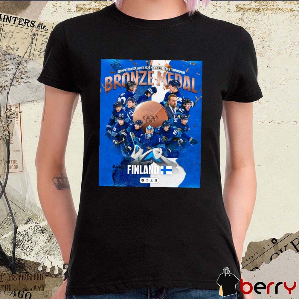 Olympic Winter Games 2026 Men’s Ice Hockey Tournament Bronze Medal For Finland Poster t-shirt