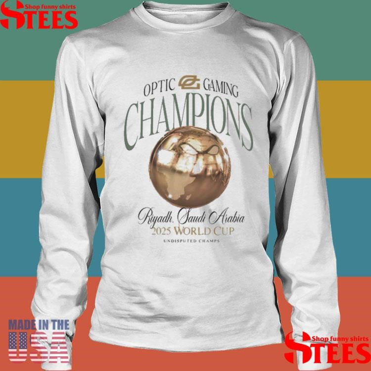 Optic Ewc 2025 Champions Riyadh Saudi Arabia 2025 World Cup T-shirts