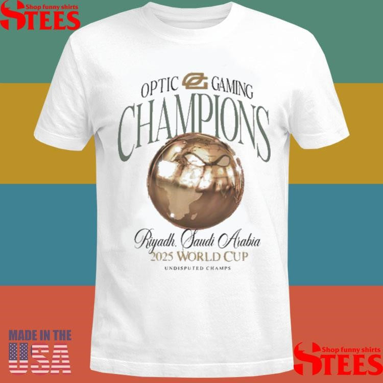 Optic Ewc 2025 Champions Riyadh Saudi Arabia 2025 World Cup T-shirts