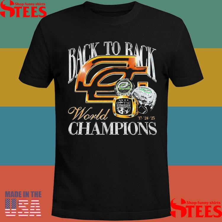 Optic Gaming Back-to-back World Champs 17 24 25 T-shirt