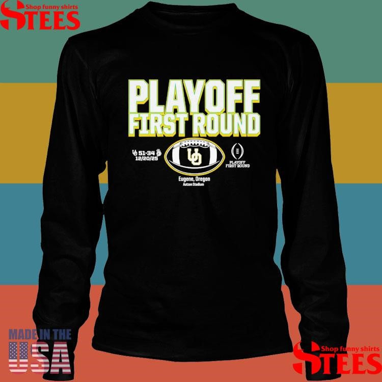 Oregon Football Ducks First Round Winner 2025 Cfp T-shirt