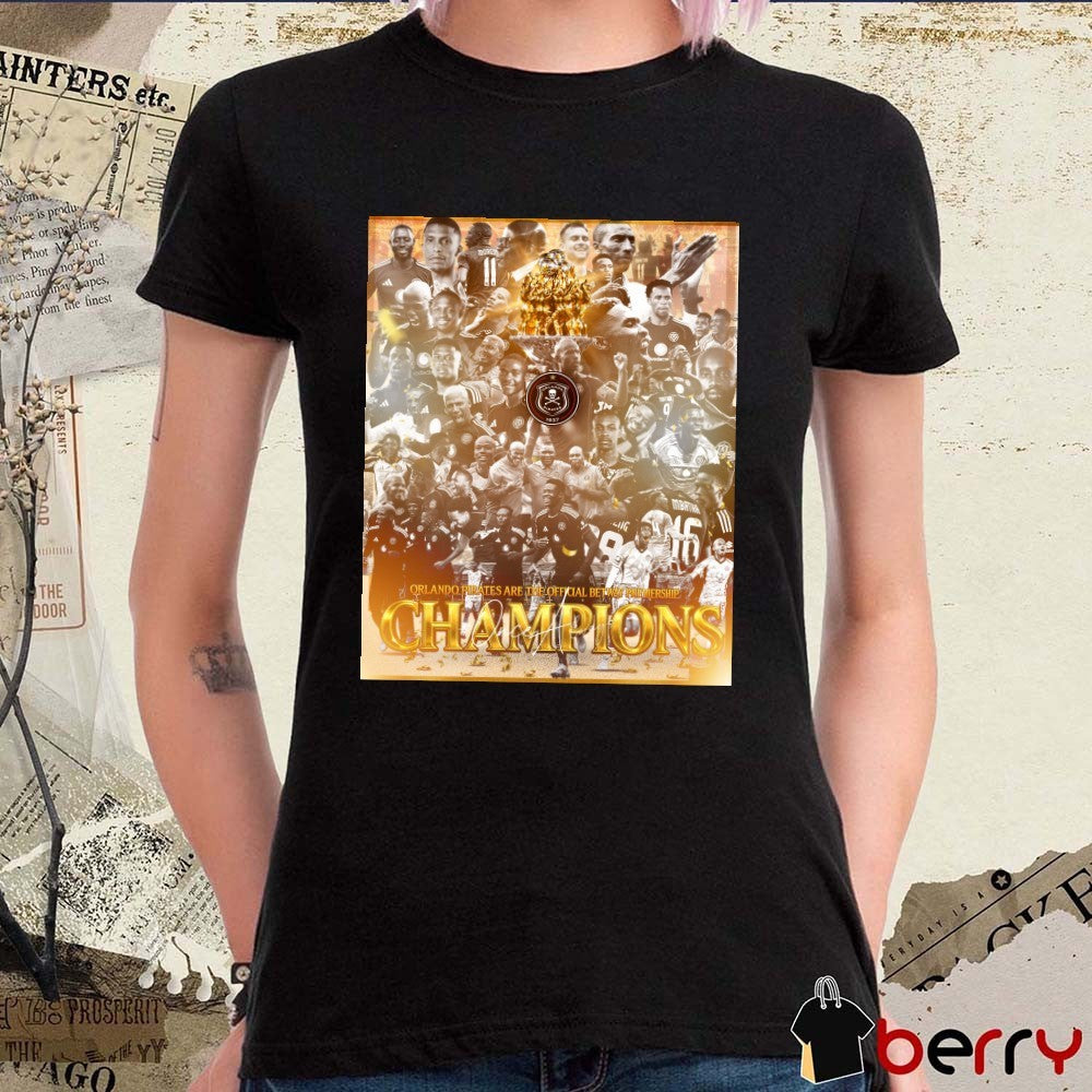 Orlando Pirates Football Club The Betway Premiership Champions Signature 2026 Poster t-shirt
